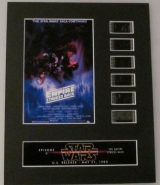 Empire Strikes Back Star Wars V 8x10 35mm Film Cell Display Presentation