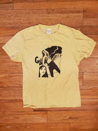 Guided By Voices T Shirt Robert Pollard 24 Pre - Owned Size Medium Yellow Tee