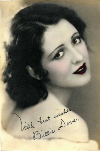 1930s Pin Up Girl Hollywood Tinted Photograph Billie Dove 430