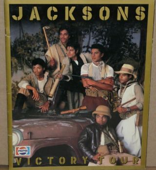Jacksons Victory Tour Book Concert Souvenir Program 1984 Pepsi Michael Jackson 5