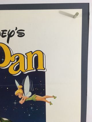 PETER PAN Movie Poster (VeryFine) One Sheet 1982 ReRelease Disney 125 3