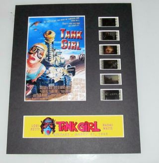 Tank Girl 1995 Lori Petty Ice - T Watts 35mm Movie Film Cell Display 8x10 Mounted