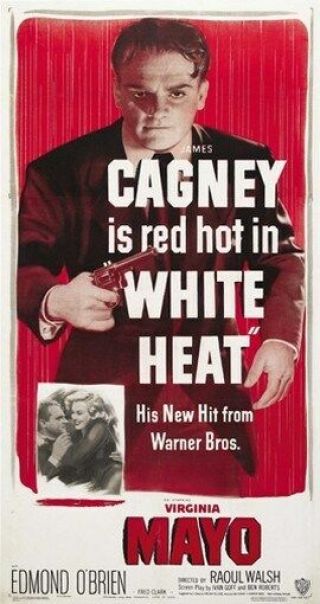 White Heat Movie Poster James Cagney Rare Hot Vintage 5