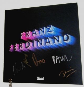 Franz Ferdinand Band Autographed Flat / Poster Scottish Indie Rock Glasgow