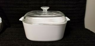 Corning Cookmates 5 Qt.  Dutch Oven Ka - Do - 5 With Doomed Lid,  Pyrex A12c