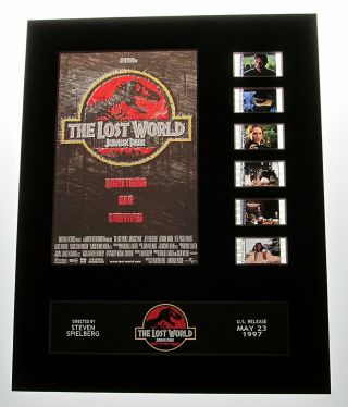 The Lost World Jurassic Park 2 1997 Goldblum 35mm Movie Film Cell Display 8x10