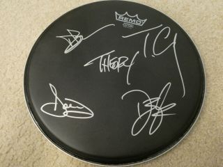 Theory Of A Deadman Signed 12 " Black Drumhead.  Ships Asap