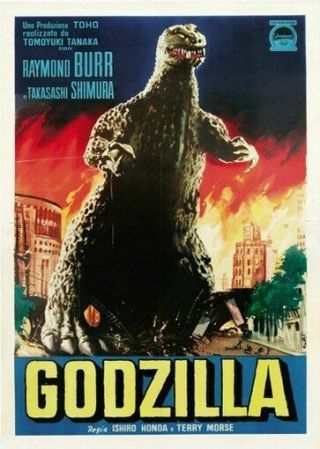 Godzilla Movie Poster 1956 Rare Hot Vintage 4