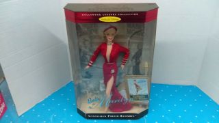 1997 Barbie As Marilyn Monroe " Red Dress " Gentleman Prefer Blondes Doll Nrfb