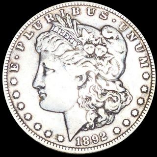 1892 - S Morgan Silver Dollar Nicely Circulated San Francisco Key Date $1 Coin Nr