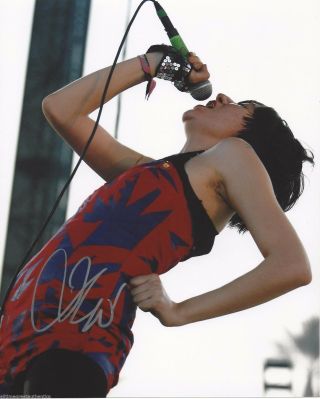 Yeah Yeah Yeahs Singer Karen O Hand Signed 8x10 Photo W/coa Orzolek Punk Rock 3