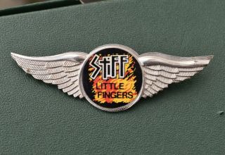 Stiff Little Fingers Slf Vintage Pin Badge Punk Wave Rock Music Band