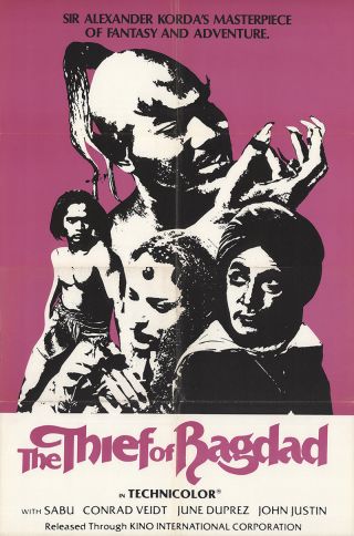 The Thief Of Baghdad 1978 27x41 Orig Movie Poster Fff - 29209 Sabu U.  S.  One Sheet
