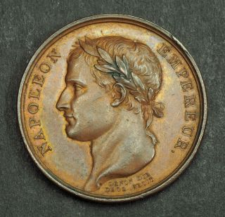 1804,  France (1st Empire),  Napoleon I.  Bronze " Distribution Of The Eagles " Medal