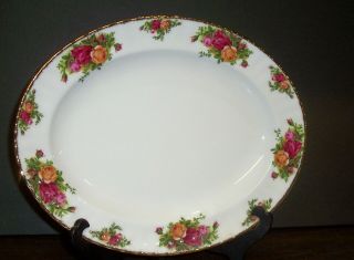 Royal Albert Old Country Roses Platter 13.  75 " Made In England
