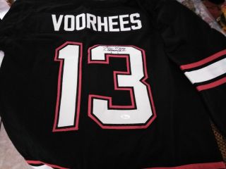 Tom Morga Signed Friday The 13th Hockey Jersey Jason Voorhees Jsa Wpp33925