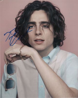 Timothee Chalamet Call Me By Your Name Autographed Signed 8x10 Photo Mr055