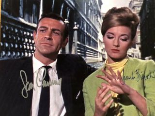 Sean Connery & Daniela Bianchi James Bond 007 Rare Dual Signed Autograph