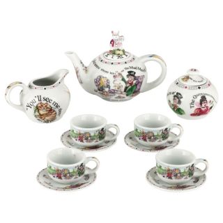Boxed Paul Cardew Alice In Wonderland Miniature Teapot Teacup Tea Set