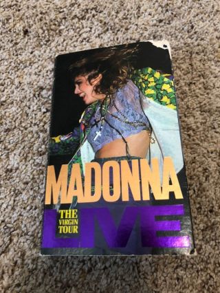 Madonna Live " The Virgin Tour " On Betamax Tape 1985 Beta