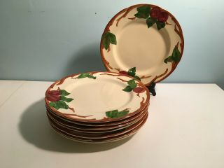Franciscan Ware - Apple Pattern - U.  S.  A.  / California - Set Of 8 Dinner Plates