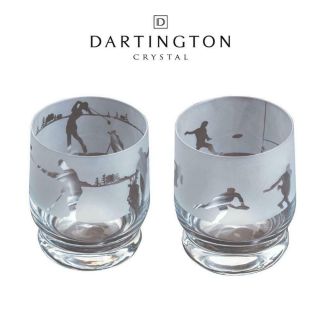 Dartington Crystal Aspect Tumbler Sport,  350ml|gift Boxed|golf Or Rugby