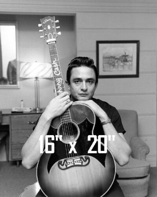 Johnny Cash Country Music Poster 16 " X 20 " Photo