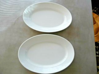 Nwot Set Of 2 Pillivuyt Deep Oval Chop Plate Platters