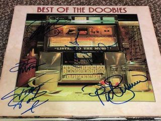 The Doobie Brothers Group Signed Best Of Album Lp Mcdonald Simmons Johnston,