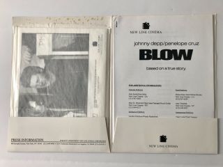 Blow (2001) Press Kit With Photos,  Johnny Depp,  Penelope Cruz