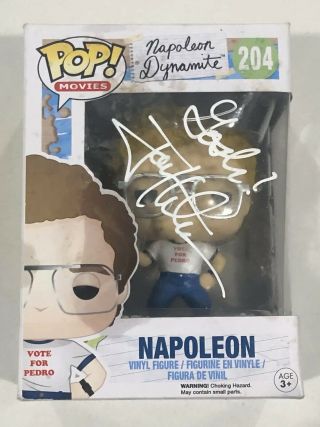 Jon Heder Signed Napoleon Dynamite Funko Pop Autographed Auto Gosh Not