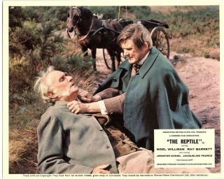 The Reptile Front Of House British Lobby Card Ray Barrett Hammer Horror