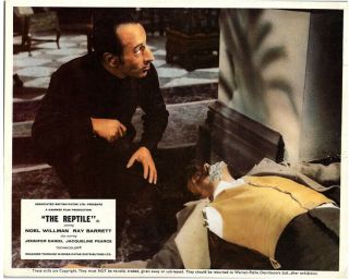 The Reptile Front Of House British Lobby Card 1966 Hammer Horror