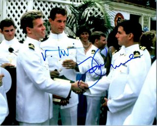 Val Kilmer Tom Cruise Top Gun Autographed 8x10 Photo Signed Picture,