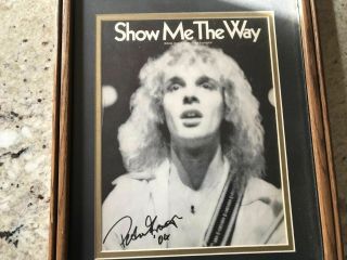 Peter Frampton Signed Autograph " Show Me The Way " Sheet Music.  Comes Alive