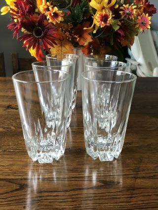 Vintage Princess House Lead Crystal Glasses,  Set Of 6.  5 1/2”t X 3 1/4” At Top.