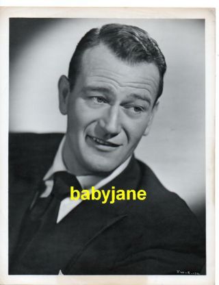 John Wayne Vintage 8x10 Photo 1947 Handsome Portrait Tycoon