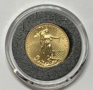 Uncirculated 2017 1/10 Oz American Gold Eagle $5 Pq Brilliant Luster E - Bucks