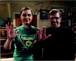 Leonard Nimoy Jim Parsons Signed 8x10 Photo Picture Autographed And