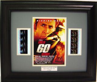 Gone In 60 Seconds Framed Film Cell Nicolas Cage