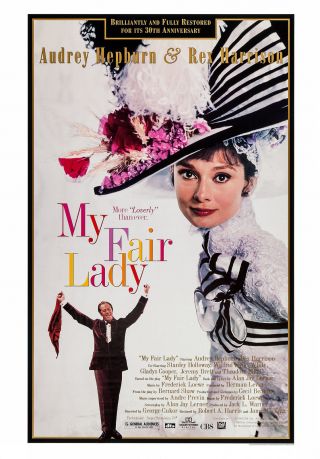 My Fair Lady (1964) Movie Poster - 30th Anniv.  Re - Release 1994 - Rolled