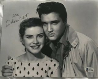 Dolores Hart Elvis Presley Signed Autograph Photo 8x10 Bas Beckett