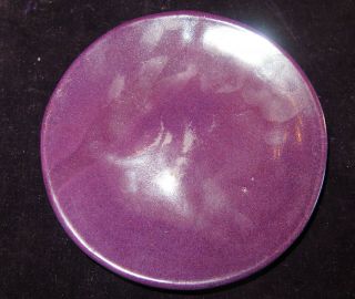 Rare Brayton Laguna Hand Crafted Ca Pottery 6.  25 " Purple Lavender Glaze Plate