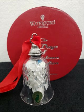 Waterford Crystal 12 Days Of Christmas Ornament Bells 7 Swans A Swimming Nib