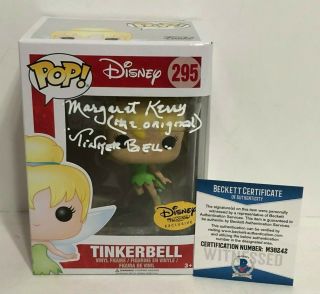 Margaret Kerry Signed Disney Tinker Bell Funko Pop " The Tinkerbell " Bas