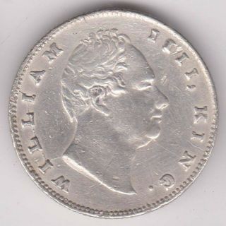 British India - 1835 - King William Iiii - One Rupee - Rarest Silver Coin - 11