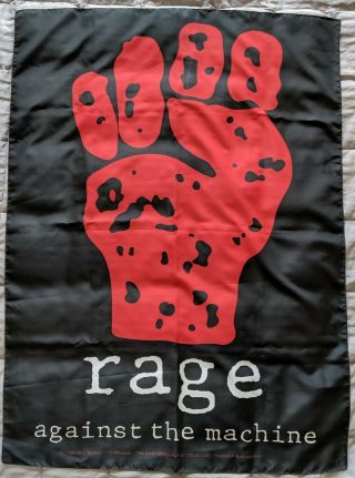 Rage Against The Machine Banner Flag Giant 1994 Vintage Vtg Ratm Fist