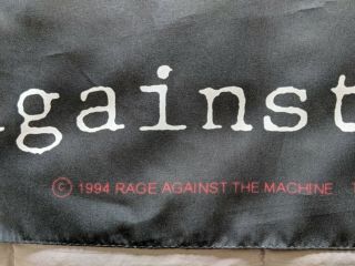 Rage Against The Machine Banner Flag Giant 1994 Vintage VTG RATM Fist 2