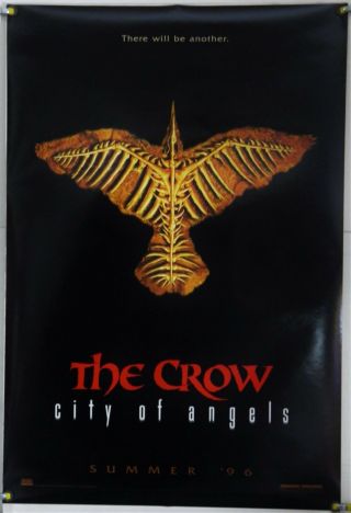 The Crow City Of Angels Ds Rolled Adv Orig 1sh Movie Poster Vincent Perez (1996)