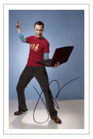 Jim Parsons The Big Bang Theory Autograph Signed 6x4 Photo Print Sheldon Cooper